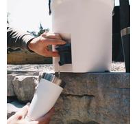 lehua 2 Gallon Fast Flow Water Jug, Ice Water Dispenser, Insulated Beverage Cooler with Easy Pour Spigot and Latched Foam Lid