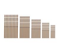 lehua 50Pcs Drillforce Tools M35 Cobalt Drill Bit Set,Hss-Co Drill Set 1-3Mm,for Drilling On Hardened Steel, Cast Iron&Stainless Steel