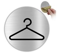 LEIASA Sticker Changing Room Sign - Thickness 0.8 mm - Diameter 100 mm - Aluminium - Signage Changing Room - Sign Changing Room - (Wardrobe)