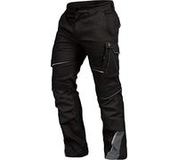 Leib Wächter Men's Flex-line Work Utility Pants, Black/Grey, 48