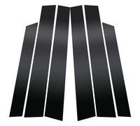 LeiBaOF Car Window Trim Cover BC Column Sticker For CRV 2007-2011 6PCS,Exterior Parts Car Window Pillar Posts Sticker,A-bright black style