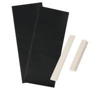 LEIBOCHAO Guitar Saddle, 2 Pieces High Density Synthetic Plastic Bridge Saddles for Classical Guitar with 2 Sets of Sandpaper Guitar Bone Nut for Classical/Folk/Acoustic Guitar