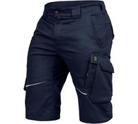 Leibwächter Flex Line Men's Work Shorts - Robust Cargo Trousers with Pockets - Craftsman Shorts - Work Wear - Multifunctional Trousers with Reflectors, Navy black, 44