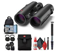 Leica 10x42 Noctivid Binoculars (Black) (40385) + Backpack + Full Size Monopod + Cleaning Set + 2 x Cap Keeper + Neck Strap