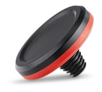Leica 19671 Soft Release Button, Aluminum, Black Anodized Finish