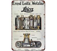 Leica 35Mm Film Camera Leitz Ernst Wetzlar Reproductionmetal Tin Sign 8X12 Inch