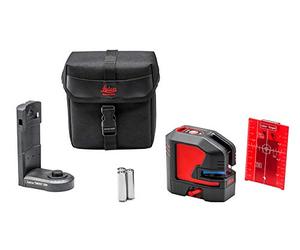 Leica Lino L2s - Self Leveling red Cross line Laser, Range 25 m | Horizontal and vertical lines for accurate leveling and alignment, with magnetic adapter and carrying case
