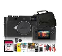 Leica M11-P Rangefinder Camera (Black) (202-11) + 64GB Card + Bag + Card Reader + Photo Software + Flex Tripod + Memory Wallet + Cleaning Kit