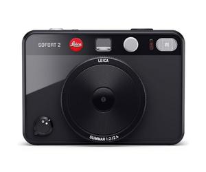 Leica Sofort 2 Digital Instant Camera with LCD Display, 2 Triggers, 10 Lens Effects and Support for Leica FOTOS App (Black)