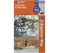 Leicester and Hinckley: Sheet 233 (OS Explorer Map Active)