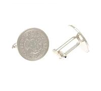 Leicester City F.C. Silver Plated Cufflinks CR Official Merchandise