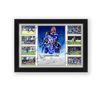 Leicester City FC 2024-25 Team Merchandise Poster Print - Limited Edition Autograph Fan Gift - Collectible Memorabilia Merchandise (Framed A3 (30x40cm))