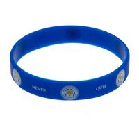 Leicester City Fc Crest Silicone Wristband Blue/white (One Size)
