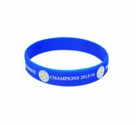 Leicester City Fc Official Champions Wristband Blue (One Size)