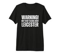 Leicester City Funny Retro Design Premium T-Shirt