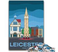 Leicester England City Puzzles for Adults 2000 Pieces, Toys Educational Games Stress Relieving Secret Santa Gifts for And Age 14 2000pcs(70x100cm)