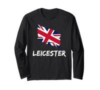 Leicester Great Britain Flag British Heritage English Pride Long Sleeve T-Shirt
