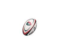Leicester Tigers Official Replica Rugby Ball - White/Green/Red - size 4