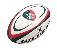 Gilbert Leicester Tigers Mini Replica Rugby Ball White