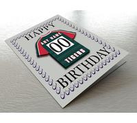 LEICESTER TIGERS RUGBY BIRTHDAY CARD - CUSTOMISED RUGBY TEAM JERSEY THEMED FRIDGE MAGNET BIRTHDAY CARD - THE BEST A FAN CAN GET!
