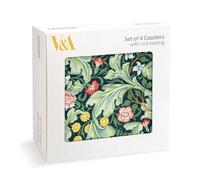 Leicester Wallpaper Coasters J.H. Dearle Stylish Print - Set of 4 Cork Backing