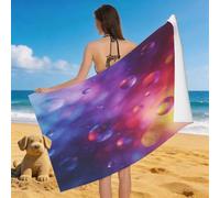 Leichong 3D Dreamy Bubbles Beach Towel Extra Large Microfiber Soft Quick Dry for Adults, Chic Bath Towel Lightweight Soft Absorbent for Travel Swimming Pool Sports, 100 x 200 cm