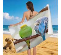 Leichong 3D Red Panda Beach Towel Large Microfiber Soft Quick Dry for Adults, Chic Bath Towel Lightweight Soft Absorbent for Travel Swimming Pool Sports, 80 x 160 cm