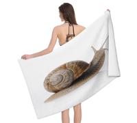 Leichong 3D Snail Beach Towel Extra Large Microfiber Soft Quick Dry for Adults, Cute Bath Towel Lightweight Soft Absorbent for Travel Swimming Pool Sports, 100 x 200 cm