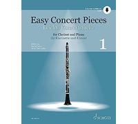Easy Concert Pieces : 25 Pieces from 4 Centuries. Vol. 1. clarinet and piano.