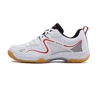 Leichtrit Badminton Shoes,Table Tennis Shoes,Badminton Shoes for Men Women,Table Tennis Shoes for Men,Table Tennis Shoes Women,Wear-Resistant,Non Slip,Soft Bottom,Breathable,for Unisex,White