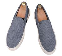Leichtrit Canvas Espadrille Shoes for Men,Men's Flat Espadrilles,Mens Slip On Flat Canvas Deck Boat Shoes,Fits The Ankle,Wear Resistant,for Dating,Work,Picnic,Park,etc Gray