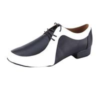 Leichtrit Men Breathable Leather Ballroom,Men's Ballroom Dance Shoes,Not Easy to Deform,Comfortable,Good Toughness,Suitable for Ballroom Dancing and Latin Practice