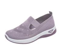 Leichtrit Women Slip On Casual Shoes,Slip On Walking Shoes Women,Lightweight,Breathe and Stay Cool,for Walking Casual Fishing Gardening Shopping Travel Driving Athletic Purple