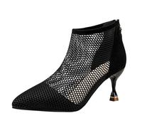 Leichtrit Women'S Ankle Dance Boots,Women'S Hollow Dance Boots,Ballroom Dance Boots Party Performance Dancing Boots Women'S Latin Dance Boots Dance Boots Heels Thin Heel Summer Party Shoes