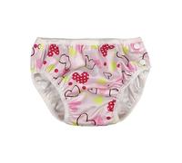 Leideur Baby Kids Swim Nappies Cover Diaper Swimming Trunks Middle-Waisted Swimming Training Pants (12-18 Months, Light Pink)