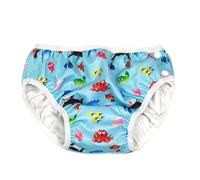 Leideur Baby Kids Swim Nappies Cover Diaper Swimming Trunks Middle-Waisted Swimming Training Pants (18-24 Months, Light Blue)