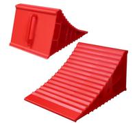 LEIDGG 2Packs Red Wheels RV Large Wheel Chocks with Handle