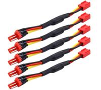 LEIDJGUN 5 Pieces PC CPU Fan Speed Reduce Slow Down Wire 3 Pin Fan Noise Resistor Cable Male To Female Connector 12CM/4.72in
