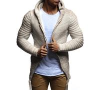Leif Nelson Men Cardigan Jacket Hood LN-20741