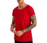 Leif Nelson Men’s t-Shirt Crew Neck | Short-Armed Oversized Shirt | Basic Casual Shirt for Men | 100% Cotton Rot