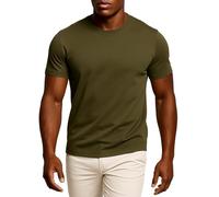 Leif Nelson Men's T-Shirt Round Neck Collar LN-8318