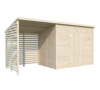 Leif XL (4.6x1.7m | 4.5+2.9m2) Spacious Garden Shed