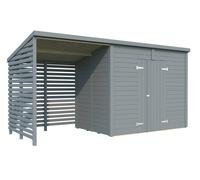 Leif XL (4.6x1.7m | 4.5+2.9m2) Spacious Garden Shed