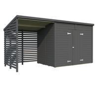 Leif XL (4.6x1.7m | 4.5+2.9m2) Spacious Garden Shed