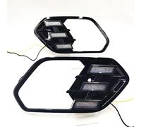 LEIFEIS Fog Light For Escape For Kuga 2016 2017 2018 With Yellow Turn Signal DRL Lamp Daylight Fog Lamp Car LED Daytime Running Light