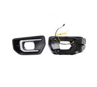 LEIFEIS Fog Light For Ranger For XLT For Sport For Platinum 2022-23 Daytime Running Light Dynamic Turning Signal Car LED DRL Fog Lamp Cover