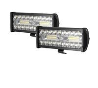 LEIFEIS Headlamp Assembly Car LED Light Bar Work Light 12V for Offroad 4x4 Spotlight Fog Lamp For Truck Farm Tractor Boat SUV ATV Light Bar Auto Headlights Assembly(2pcs 120W)