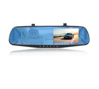 LEIFEIS Reverse Camera Dashcam 4.3Inch 1080P IPS Car DVR Driving Recorder Rearview Mirror Dual Lens Support View Camera Rear View Camera(No Rear Camera A08,32G)