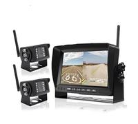 LEIFEIS Reverse Camera For Bus Car 1280x720 AHD Wireless Truck DVR Monitor 7" Reverse Backup Recorder Wifi Camera Rear View Camera(C cameras add 128GB)