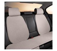 LEIFEIS Seat Covers Car Seat Cover Full Set Front Rear Cushion Breathable Universal Pad Auto Protector Mat Accessory Car Seat Cover(Beige Rear Set)
